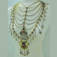 Load image into Gallery viewer, Unique Long Layered Necklace With Dangling Tassels
