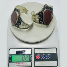 Load image into Gallery viewer, Unique Style Carnelian Stone Cuff Bracelet
