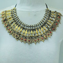 Load image into Gallery viewer, Unique Stylish Golden Tone Tribal Choker Necklace
