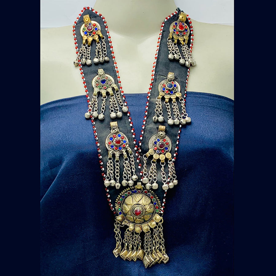 Vintage Turkmen Big Pendant Style Necklace