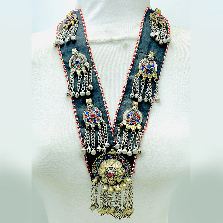 Vintage Turkmen Big Pendant Style Necklace