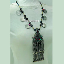 Load image into Gallery viewer, Vintage Beaded Coins Pendant Necklace
