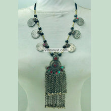 Load image into Gallery viewer, Vintage Beaded Coins Pendant Necklace
