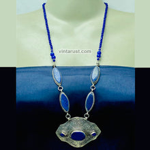 Load image into Gallery viewer, Vintage Blue Lapis Lazuli Stone Necklace
