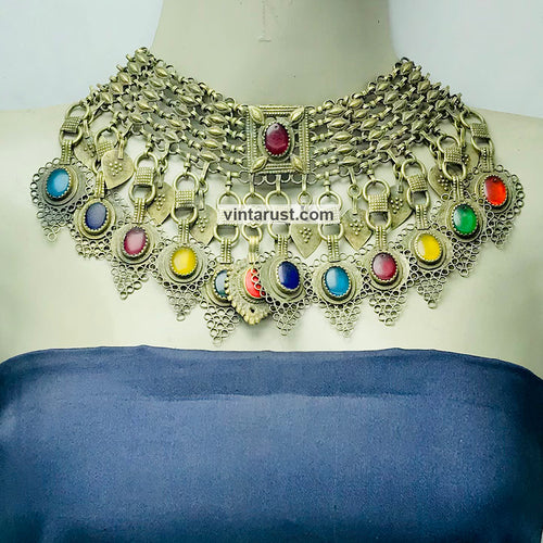 Vintage Bohemian Multicolor Statement Necklace