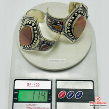 Load image into Gallery viewer, Vintage Boho Style Carnelian Stones Cuff Bracelet
