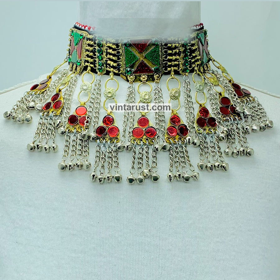 Vintage Boho Tribal Collar Statement Choker Necklace