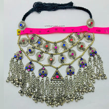 Load image into Gallery viewer, Vintage Choker Necklace With Long Bells and Earrings
