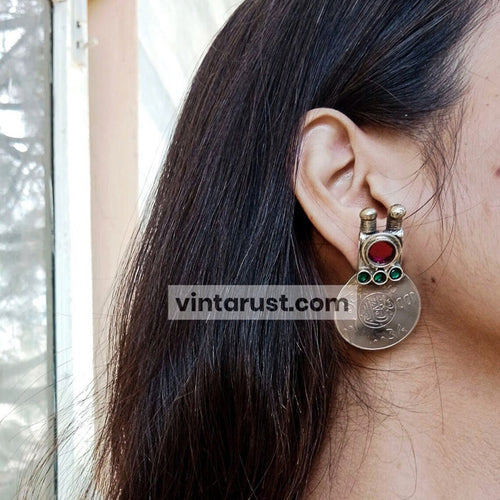 Vintage Coins Style with Antique-inspired Earrings