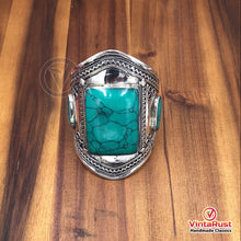 Load image into Gallery viewer, Vintage Boho Cuff With Big Stone Bracelet
