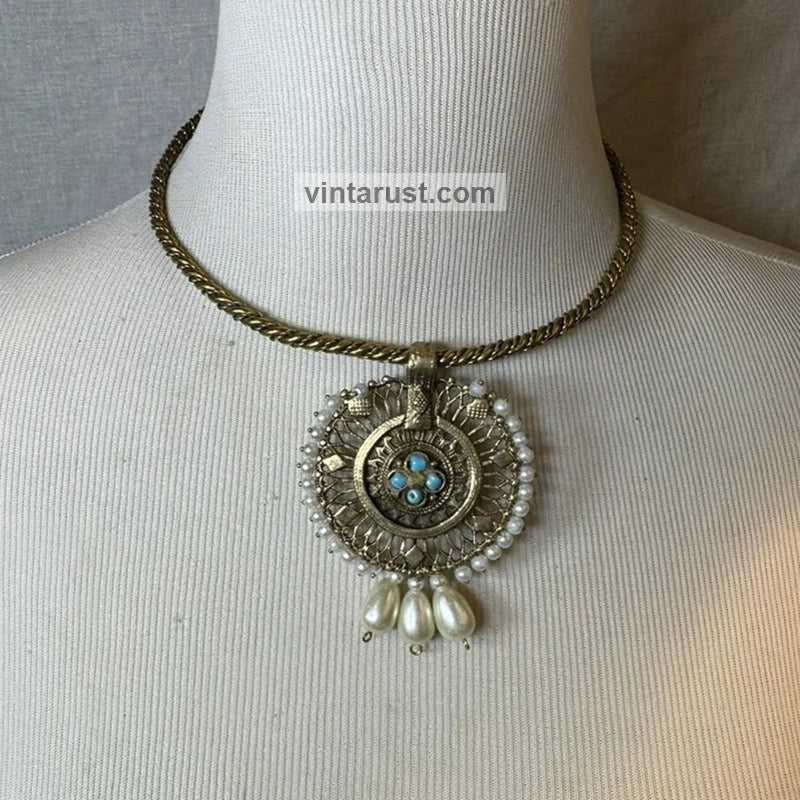 Vintage Handmade Collar Choker Necklace