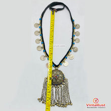 Load image into Gallery viewer, Vintage Kuchi Coin Necklace with Chain Pendant
