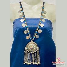 Load image into Gallery viewer, Vintage Kuchi Coin Necklace with Chain Pendant
