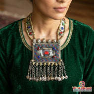 Vintage Kuchi Multicolor Long Big Necklace