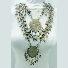 Load image into Gallery viewer, Vintage Kuchi Two Layered Bib Necklace
