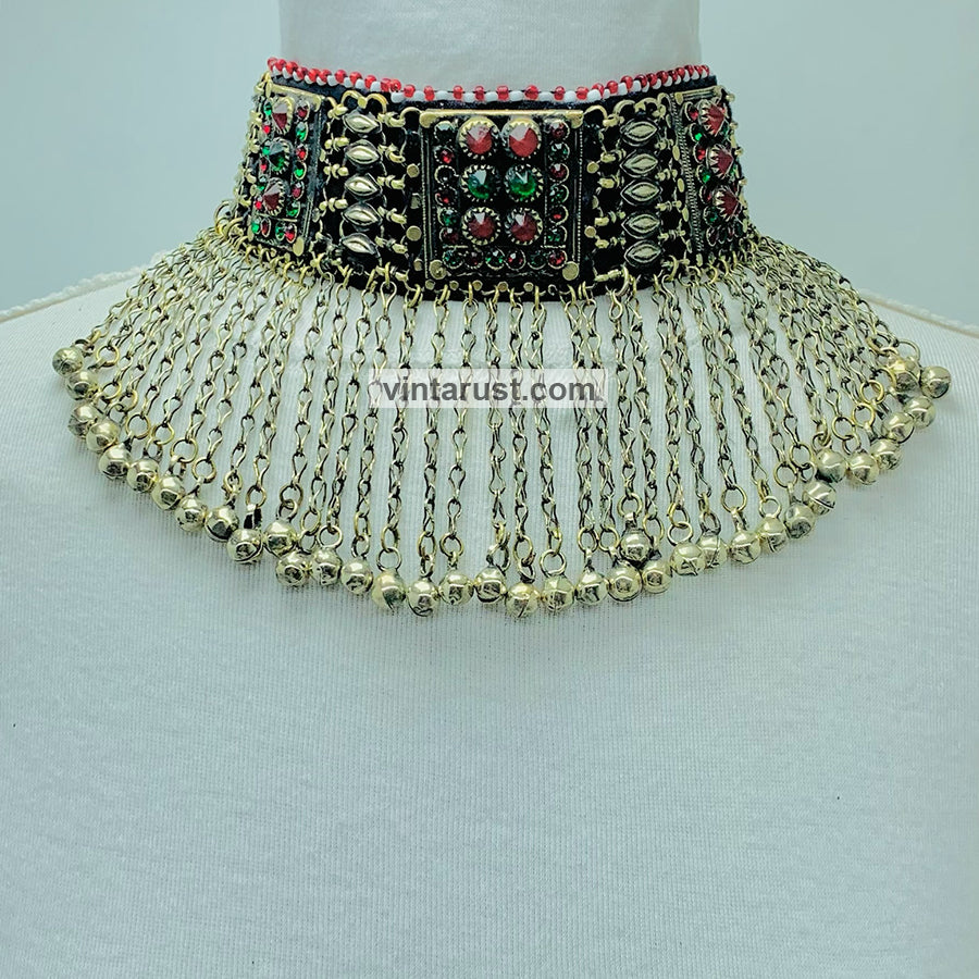 Vintage Long Bells Collar Choker Necklace