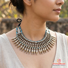 Load image into Gallery viewer, Metal Spikes With Beads Choker Necklace
