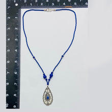 Load image into Gallery viewer, Vintage Lapis Lazuli Minimalist Pendant Necklace
