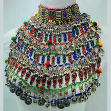 Load image into Gallery viewer, Vintage Multicolor Layered Choker Necklace
