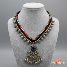 Load image into Gallery viewer, Vintage Afghan Dangling Bells Pendant Necklace
