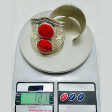 Load image into Gallery viewer, Vintage Red Coral Gemstone Adjustable Bracelet
