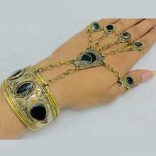 Load image into Gallery viewer, Vintage Slave Bracelet Hand Chain With Rings
