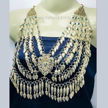 Load image into Gallery viewer, Vintage Tribal Silver Kuchi Massive Bib Necklace
