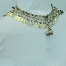 Load image into Gallery viewer, Vintage Turkmen Choker Necklace With Tassels
