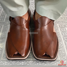 Load image into Gallery viewer, Premium Leather Peshawari Chappal
