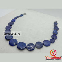 Load image into Gallery viewer, Lapis Lazuli Beaded Stone Choker Necklace

