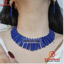 Load image into Gallery viewer, Lapis Lazuli Stone Vintage Jewelry set
