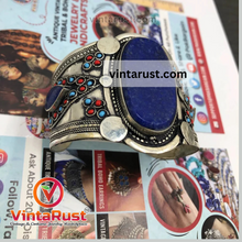 Load image into Gallery viewer, Lapis Lazuli Stones Bracelet With Beads
