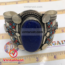 Load image into Gallery viewer, Lapis Lazuli Stones Bracelet With Beads
