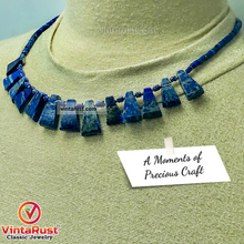 Load image into Gallery viewer, Lapis Lazuli Stone Beaded Light Weight Necklace
