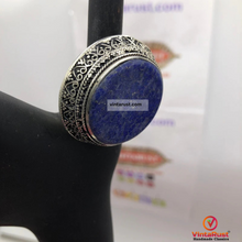 Load image into Gallery viewer, Royal Lapis Stone Statement Ring
