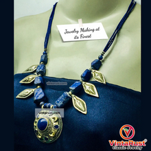 Load image into Gallery viewer, Tribal Lapis Stone Beaded Vintage Necklace
