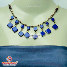 Load image into Gallery viewer, Tribal Dangling Lapis Stone Jewelry Set

