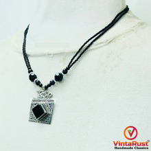 Load image into Gallery viewer, Vintage Black Stone Double Chain Beaded Necklace
