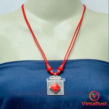 Load image into Gallery viewer, Tibetan Style Red Coral Statement Necklace
