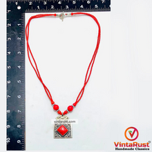 Load image into Gallery viewer, Tibetan Style Red Coral Statement Necklace
