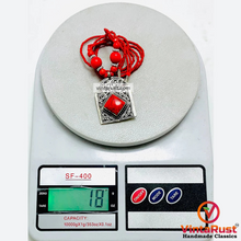 Load image into Gallery viewer, Tibetan Style Red Coral Statement Necklace
