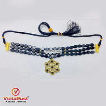 Load image into Gallery viewer, Handmade Stone Beaded Vintage Choker Necklace
