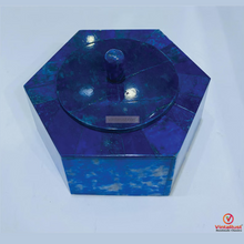 Load image into Gallery viewer, Lapis Lazuli Hexagon Jewelry Box
