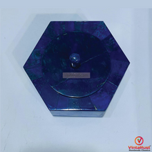 Load image into Gallery viewer, Lapis Lazuli Hexagon Jewelry Box
