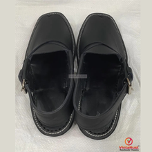 Load image into Gallery viewer, Luxury Genuine Leather Peshawari Sandals: Handmade Ethnic Shoes for Men
