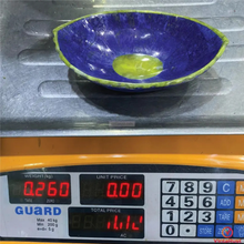 Load image into Gallery viewer, Lapis Lazuli and Jade Inlay Gemstone Bowl: Unique Oval Decorative Stone Dish
