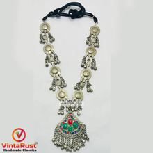 Load image into Gallery viewer, Handmade Tribal Necklace with Colorful Gemstones
