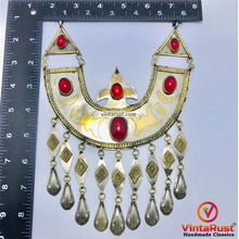 Load image into Gallery viewer, Vintage Long Chain Turkman Pendant Necklace

