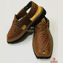 Load image into Gallery viewer, Authentic Brown Peshawari Sandals for Men

