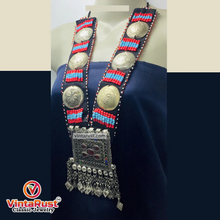 Load image into Gallery viewer, Handmade Beaded Necklace With Vintage Pendant
